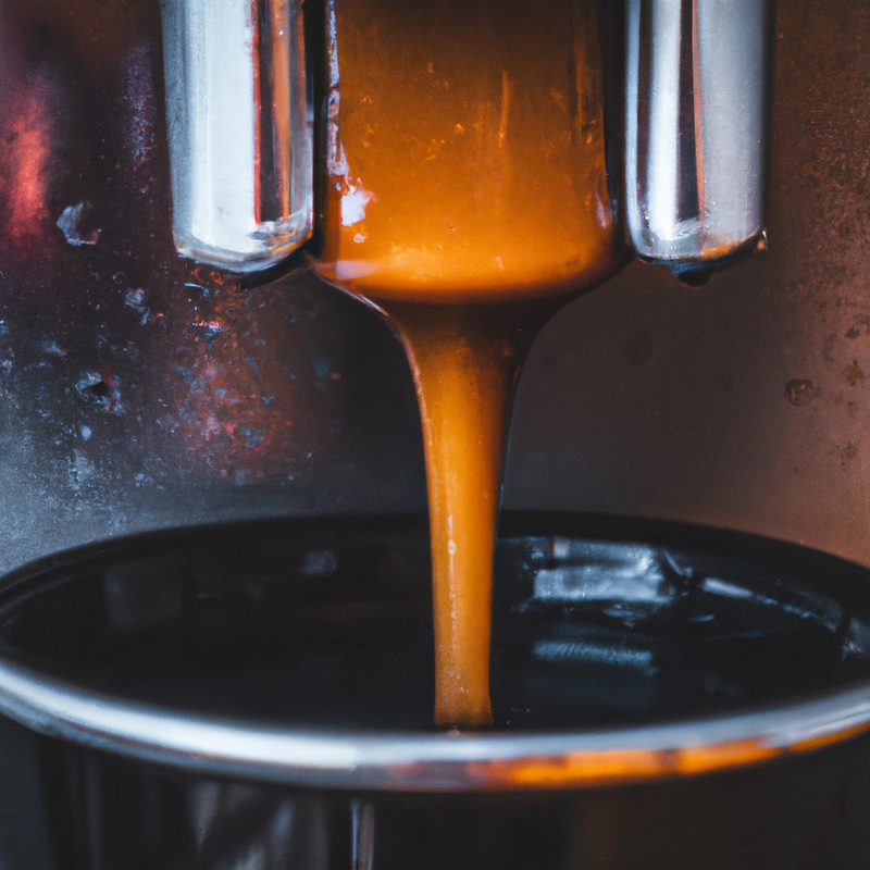 Coffee brewing process.