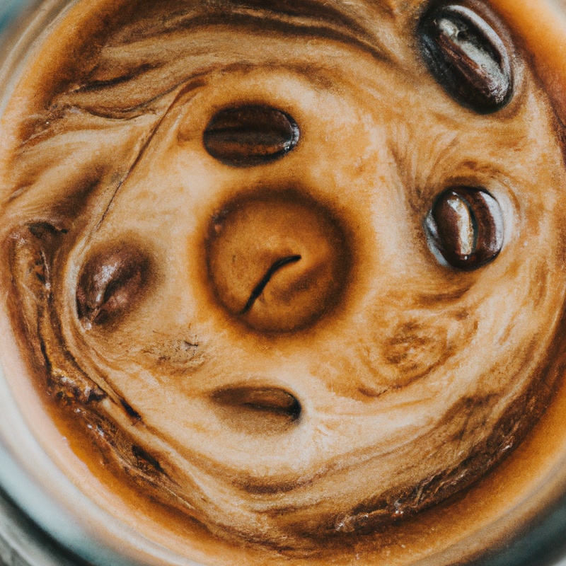 Coffee glaze drizzled on pastries.