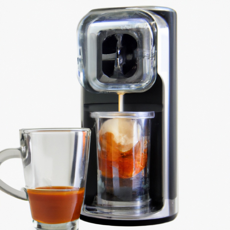 Coffee pod machine brewing cold brew