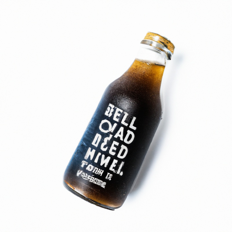 Cold brew coffee bottle.