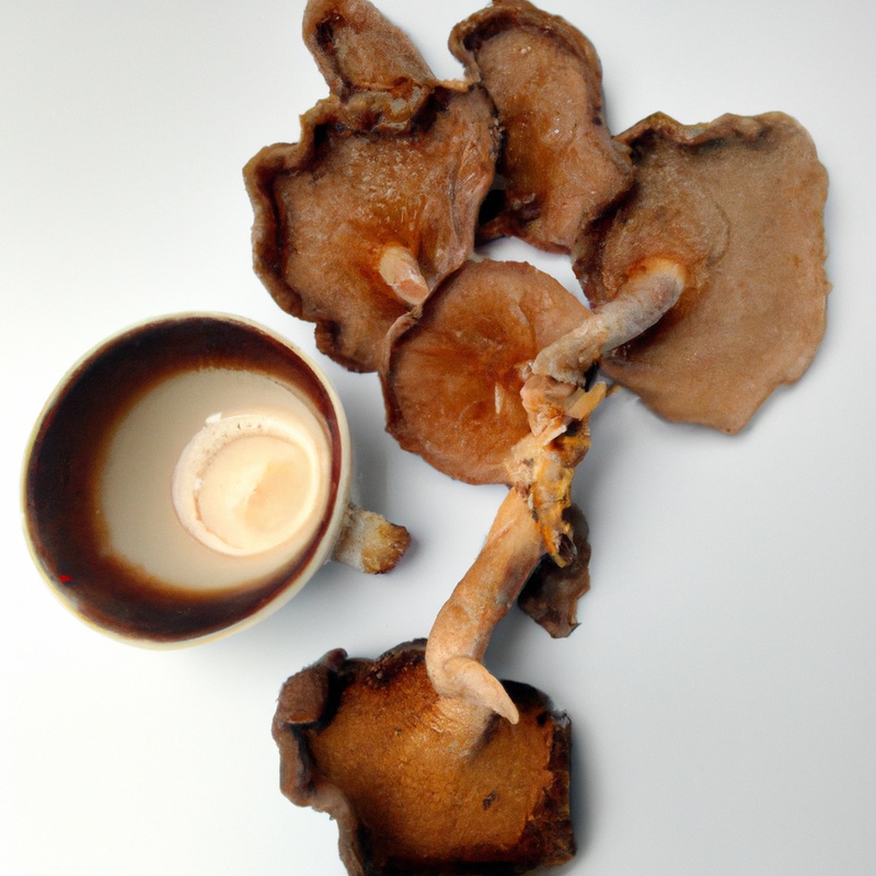 Mushroom coffee brewing