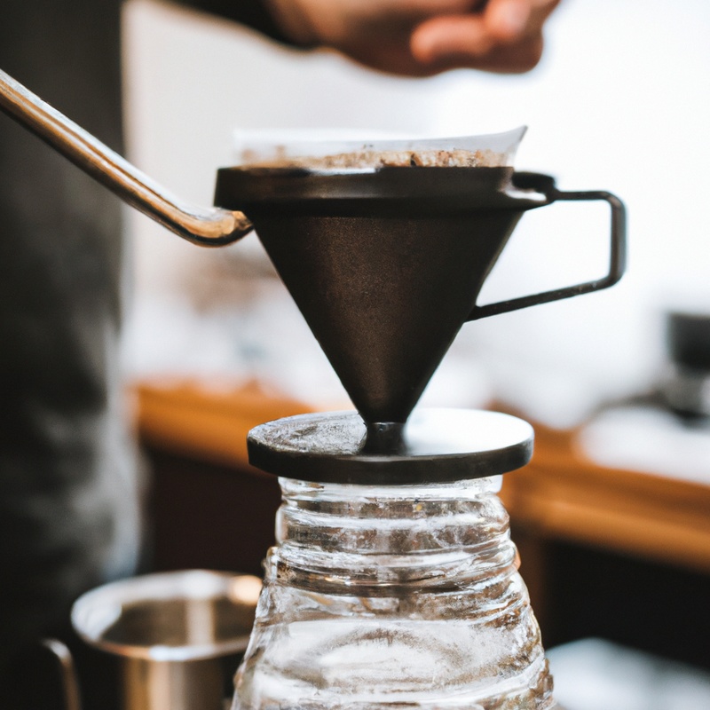 No-filter coffee brewing.