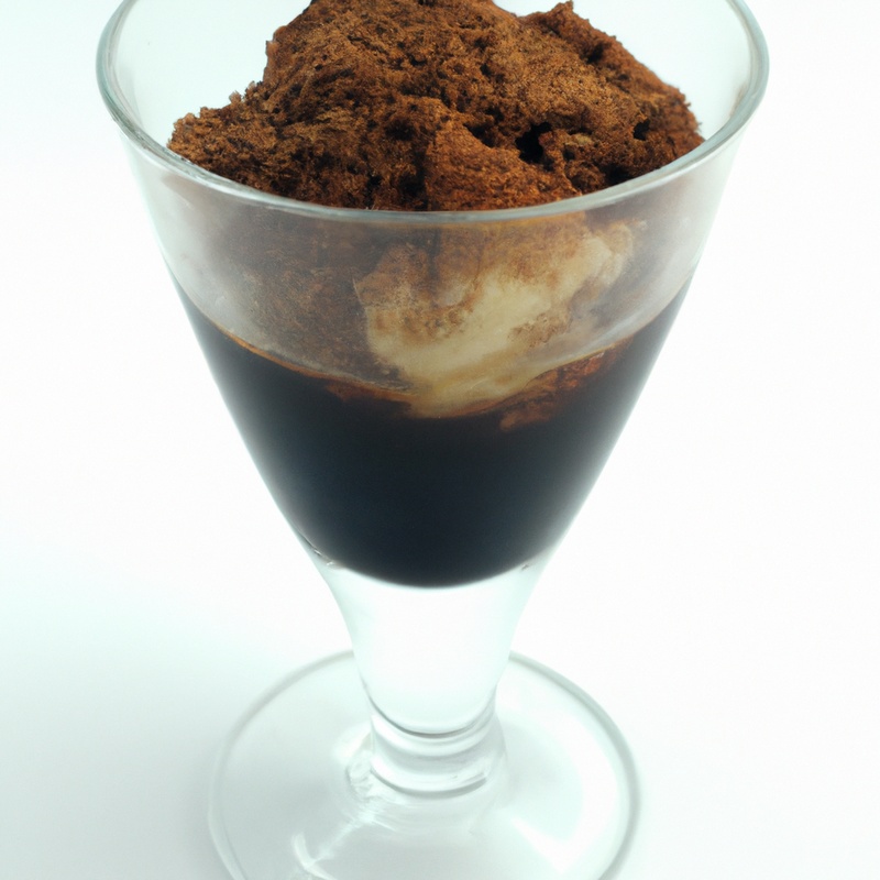 Refreshing coffee granita