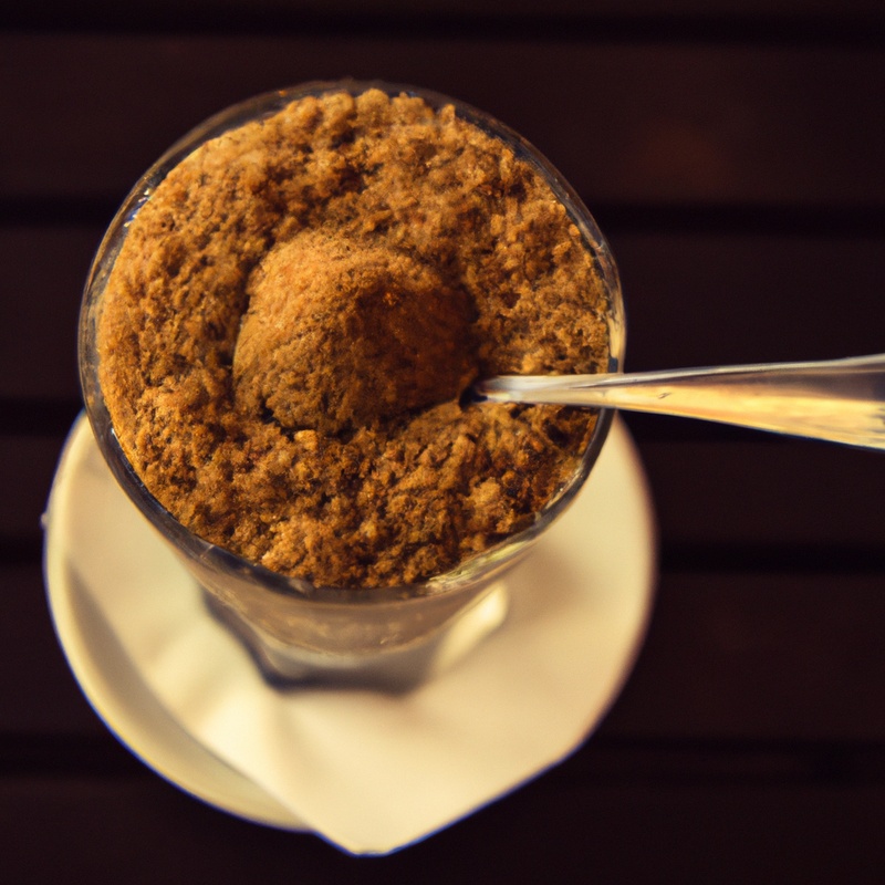 Refreshing coffee granita.