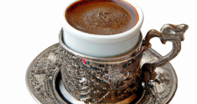 Turkish coffee brewing.