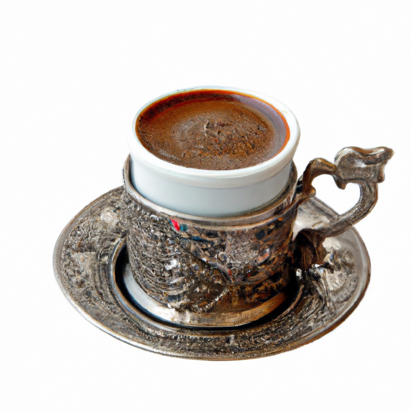 Turkish coffee brewing.